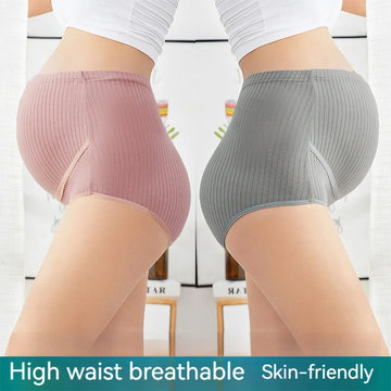 PureMama® – Premium Pure Cotton High-Waist Maternity Underwear