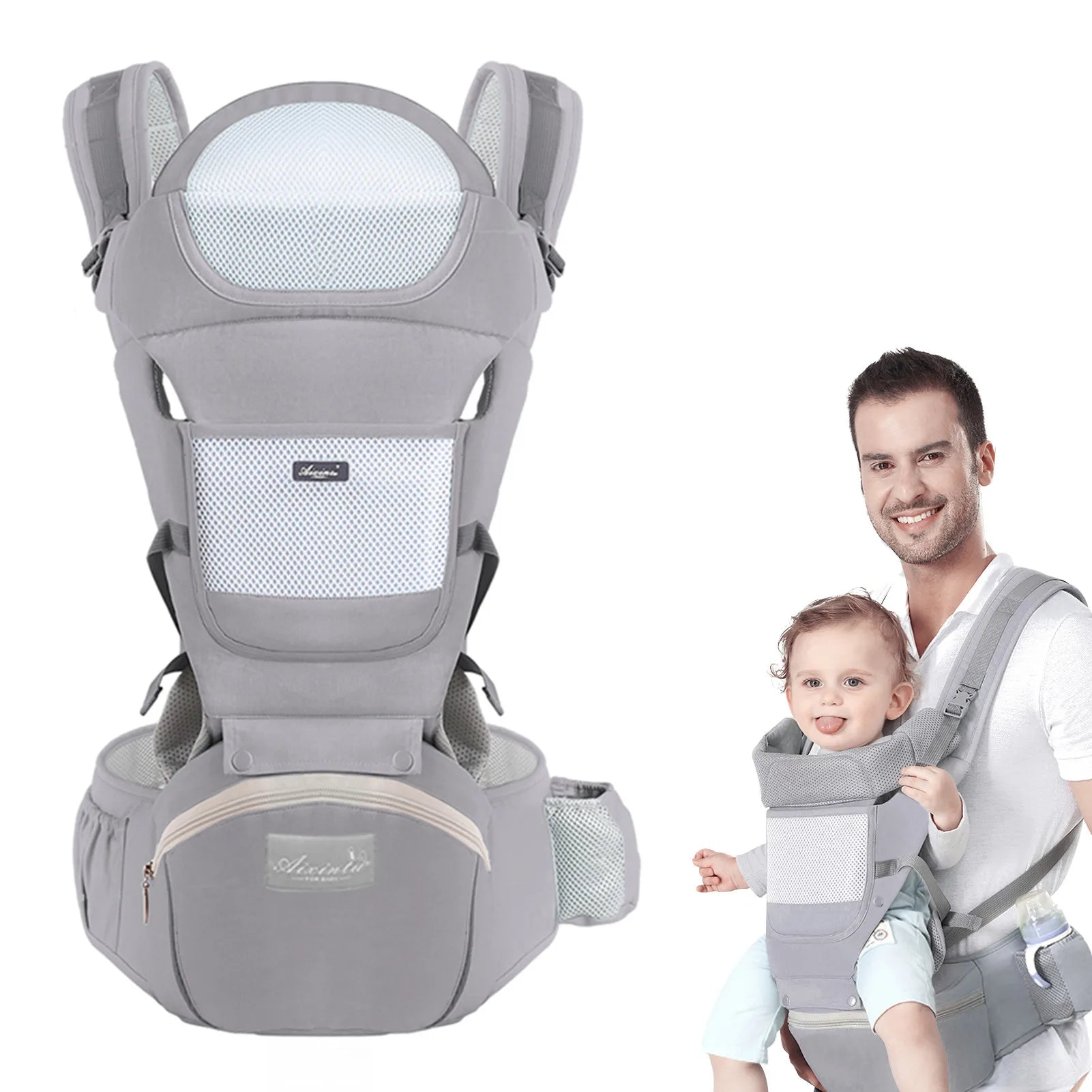BabyComfort Pro® – Premium Ergonomic 6-in-1 Baby Carrier with Hip Seat